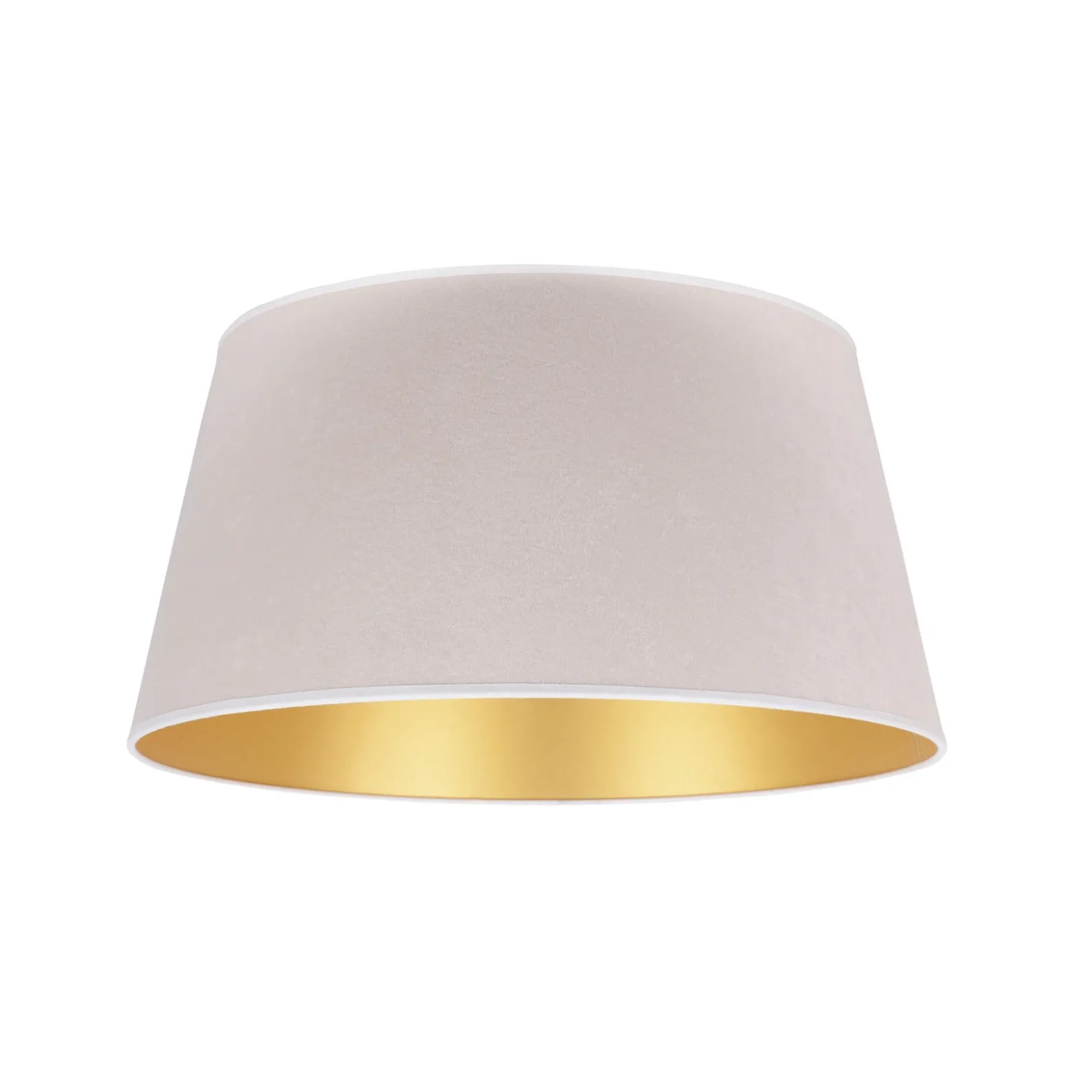 Pantalla Cone Altura 25,5 cm, crudo/dorado