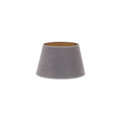 Pantalla Cone Altura 18 cm, gris/dorado