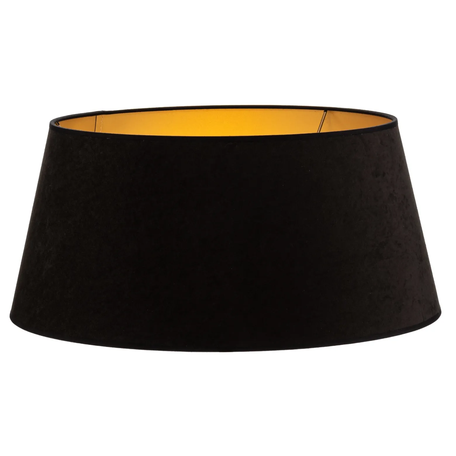 Pantalla Cone Altura 25,5 cm, negro/dorado