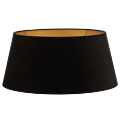 Pantalla Cone Altura 25,5 cm, negro/dorado