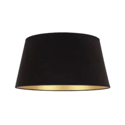 Pantalla Cone Altura 25,5 cm, negro/dorado