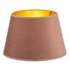 Pantalla Cone Altura 18 cm, rosa/dorado