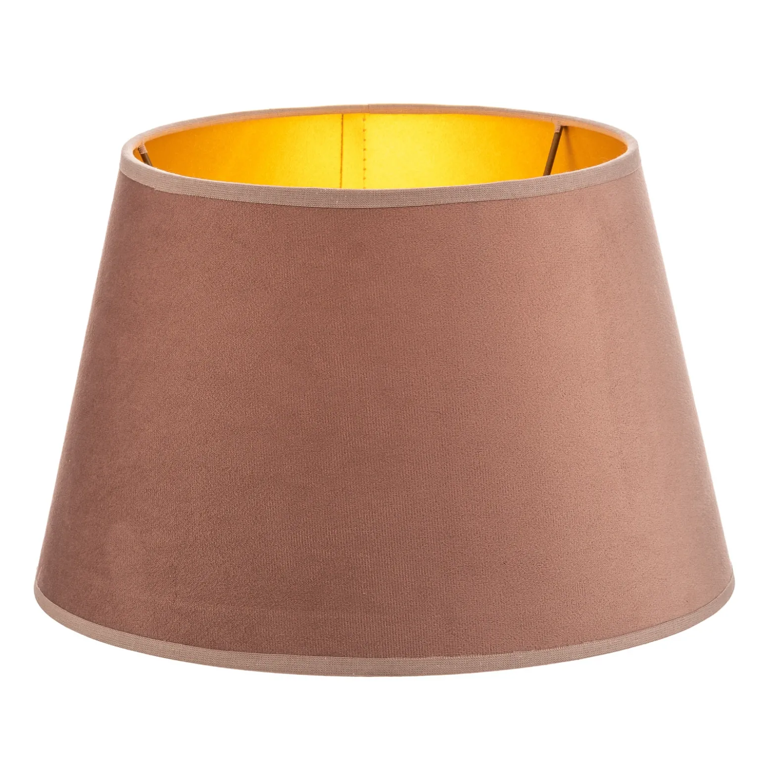 Pantalla Cone Altura 18 cm, rosa/dorado