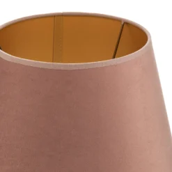 Pantalla Cone Altura 18 cm, rosa/dorado