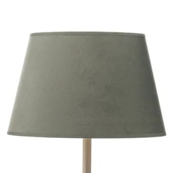 Pantalla Cone Altura 18 cm, verde menta/dorado