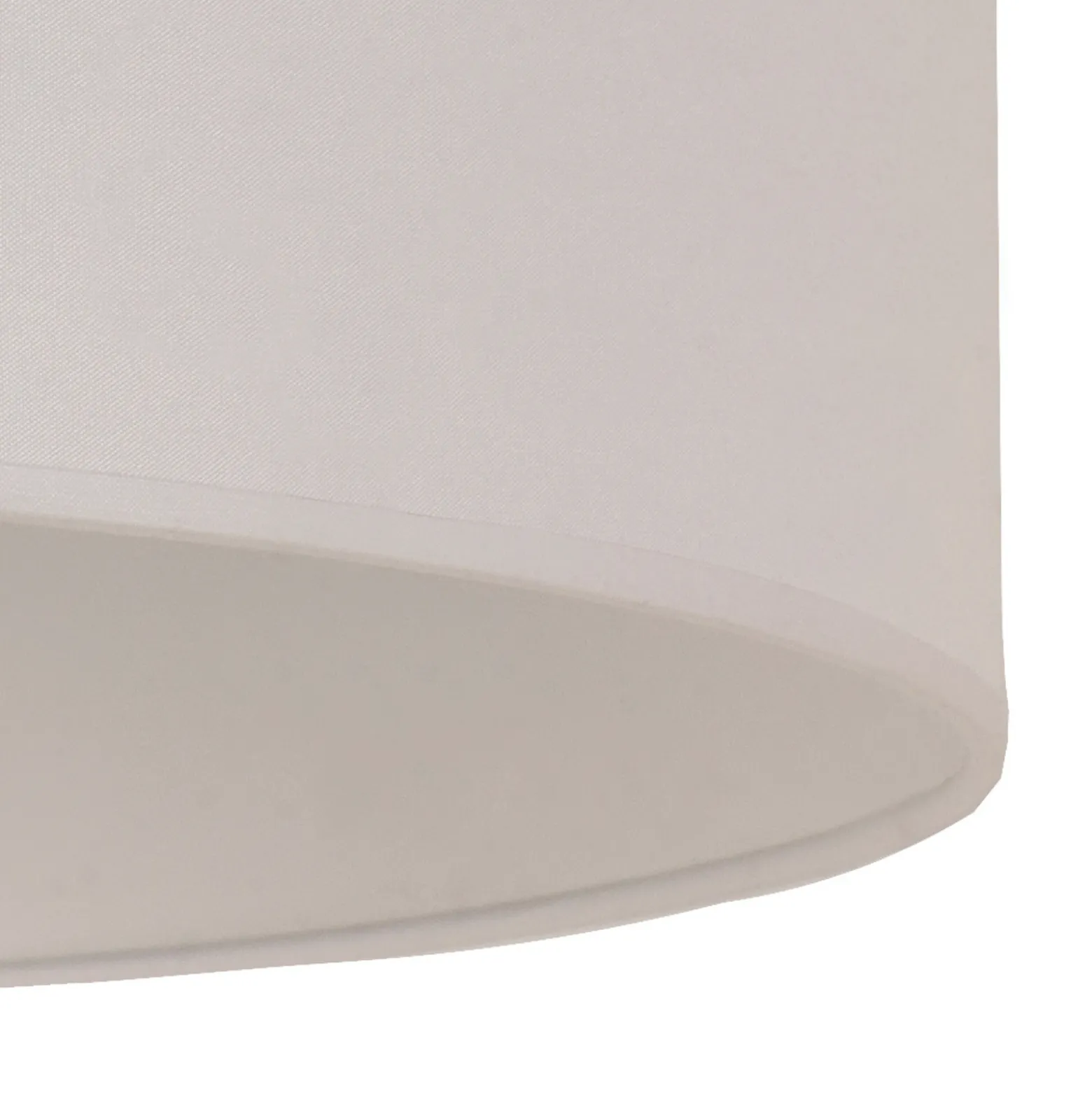 Pantalla de lámpara color marfil, crema, Ø 60 cm, altura 35 cm, tejido