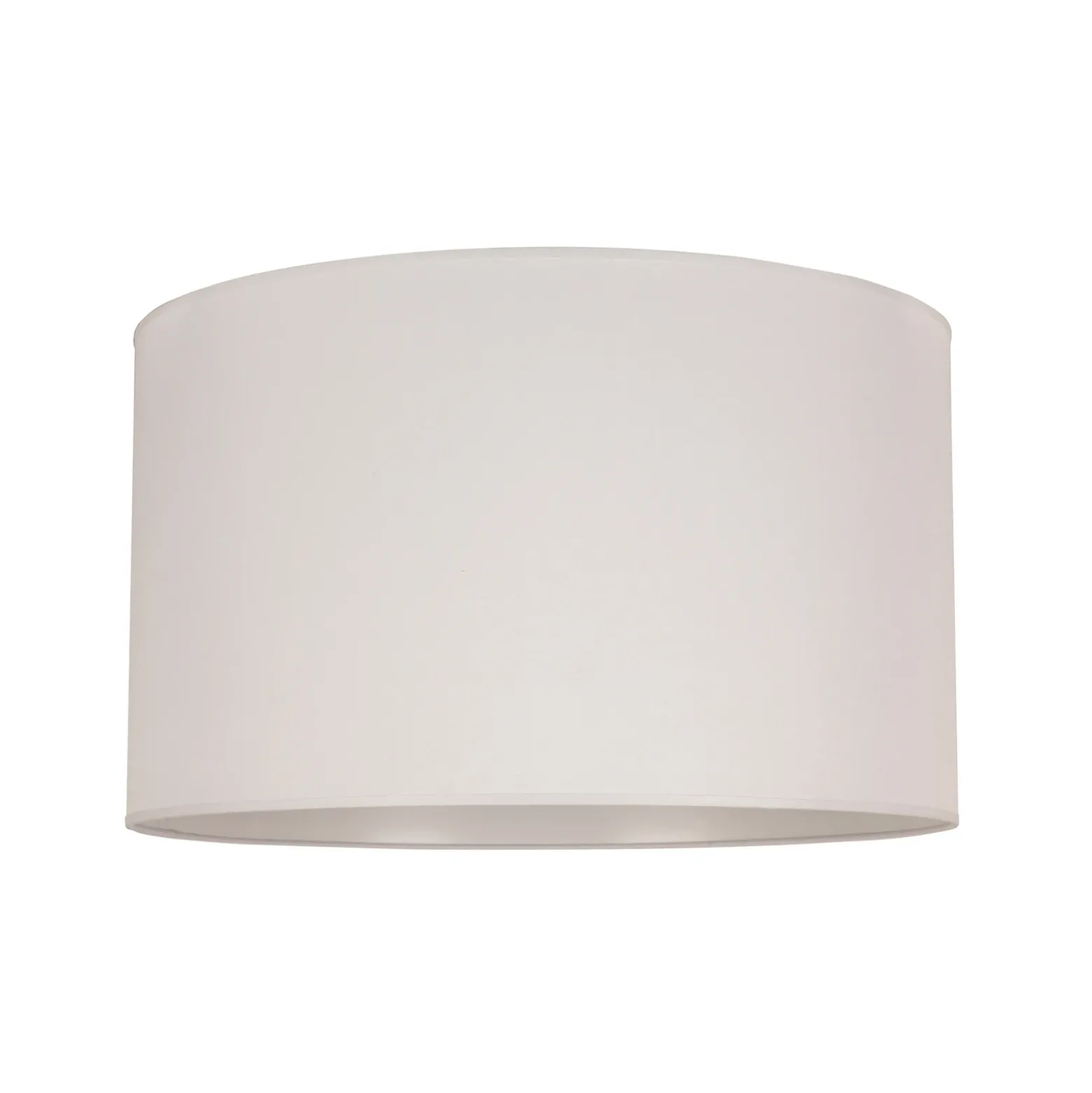 Pantalla de lámpara color marfil, crema, Ø 60 cm, altura 35 cm, tejido