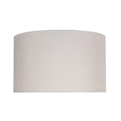 Pantalla de lámpara color marfil, crema, Ø 60 cm, altura 35 cm, tejido