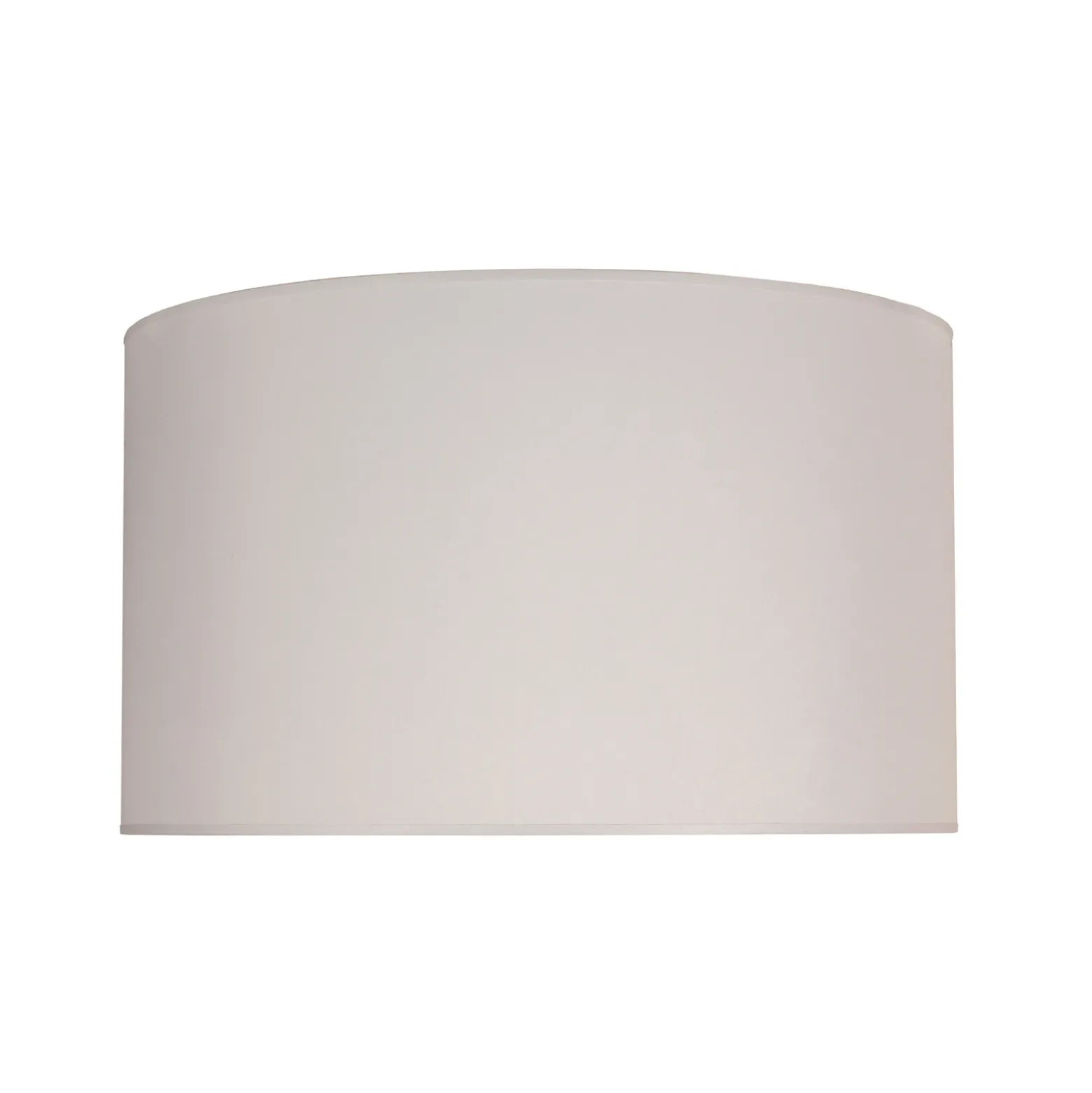 Pantalla de lámpara color marfil, crema, Ø 60 cm, altura 35 cm, tejido