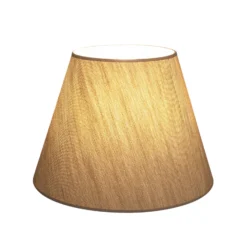 Pantalla de lámpara Cone, beige, altura 30 cm, tejido