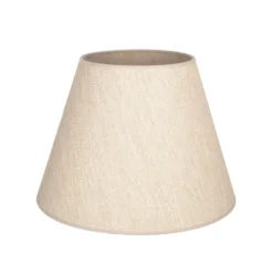 Pantalla de lámpara Cone, beige, altura 30 cm, tejido