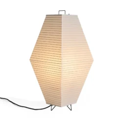 Pantalla de lámpara HAY Prism, altura 66 cm, blanca, de papel