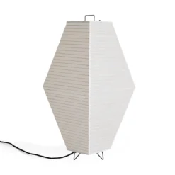 Pantalla de lámpara HAY Prism, altura 66 cm, blanca, de papel