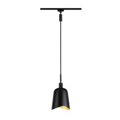 Pantalla de lámpara Paulmann URail Alvaro, negro/dorado, DecoSystems