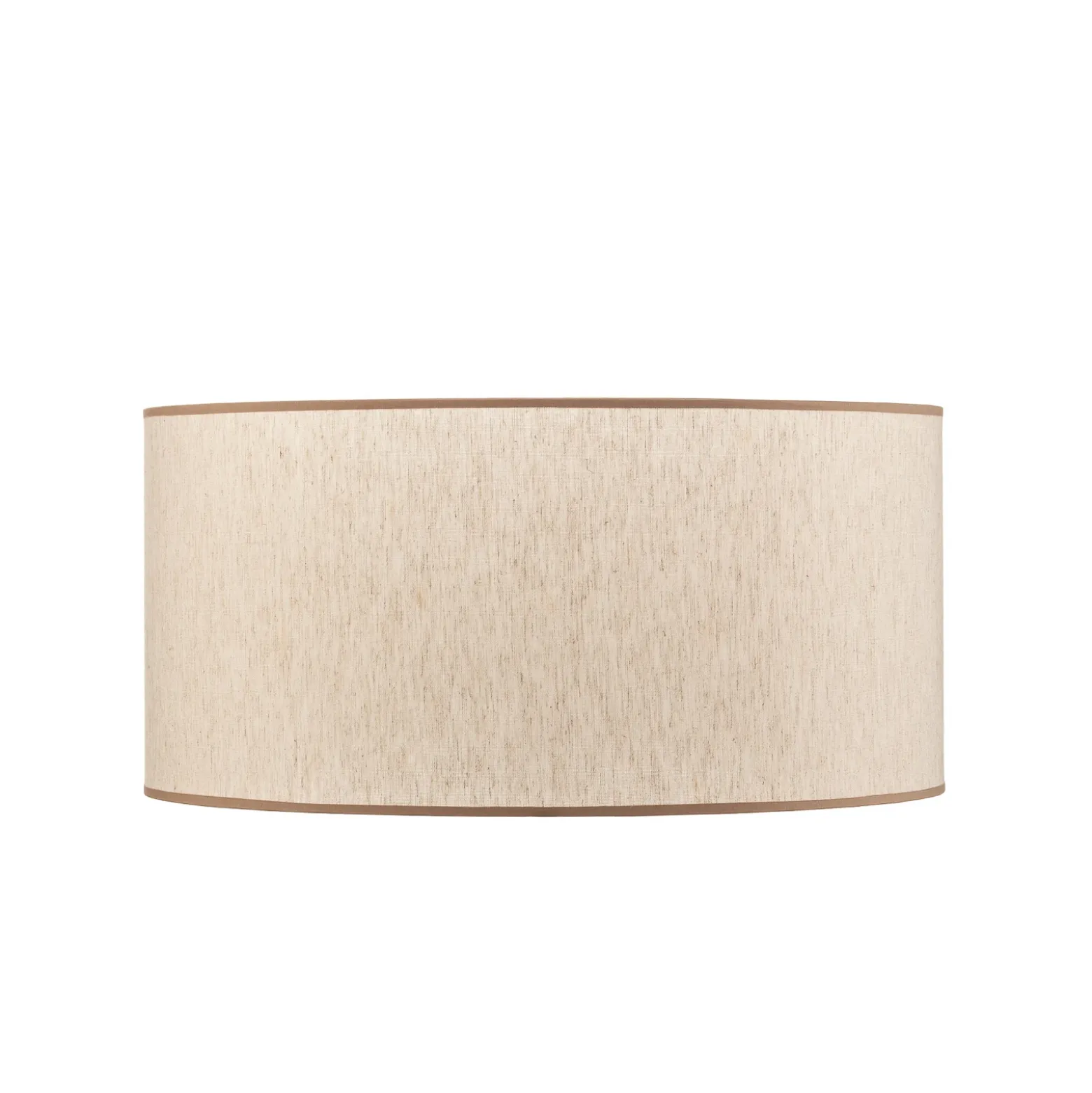 Pantalla de lámpara «Roller», color crudo/beige, Ø 50 cm, altura 24 cm