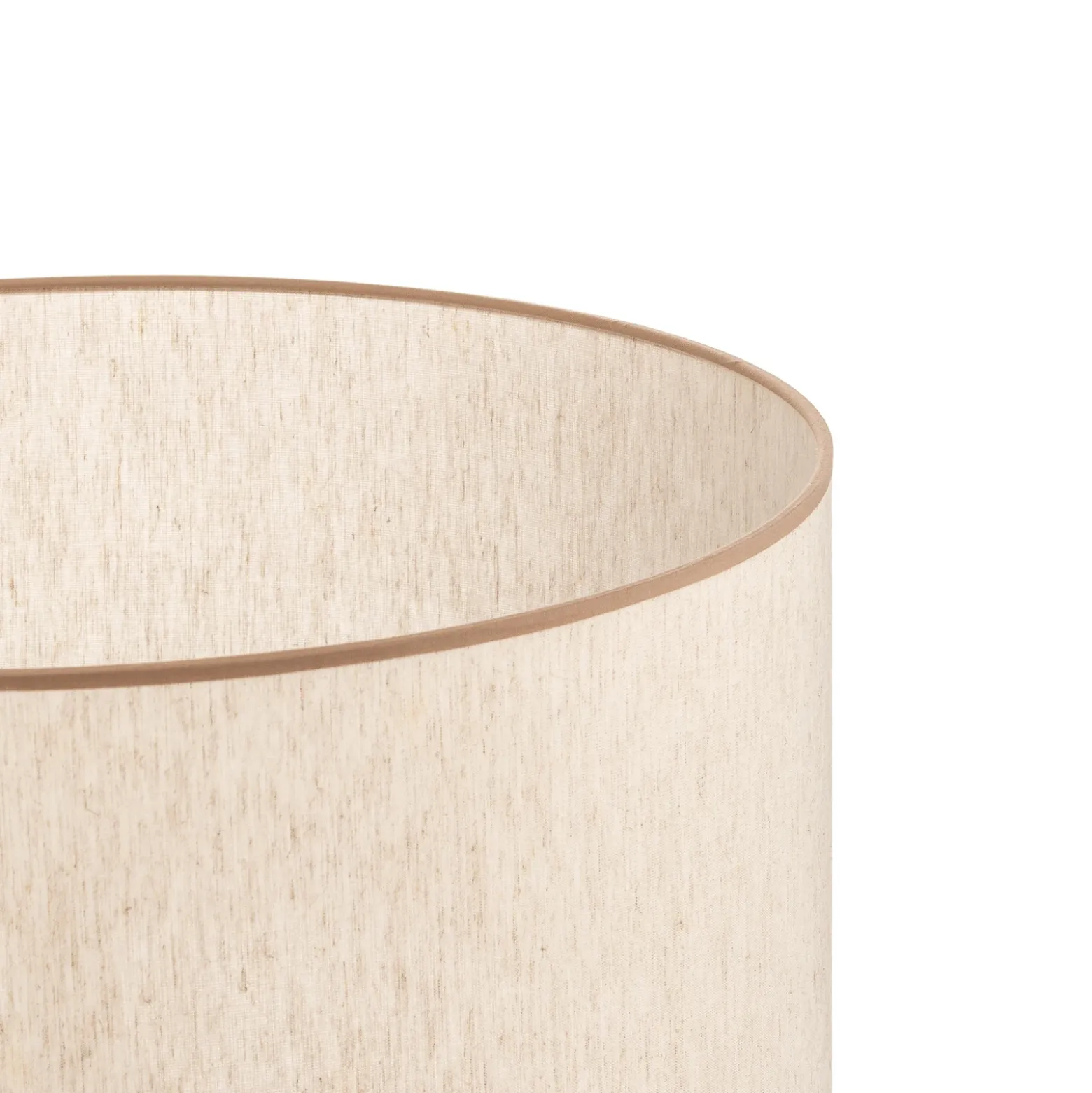 Pantalla de lámpara «Roller», color crudo/beige, Ø 50 cm, altura 24 cm