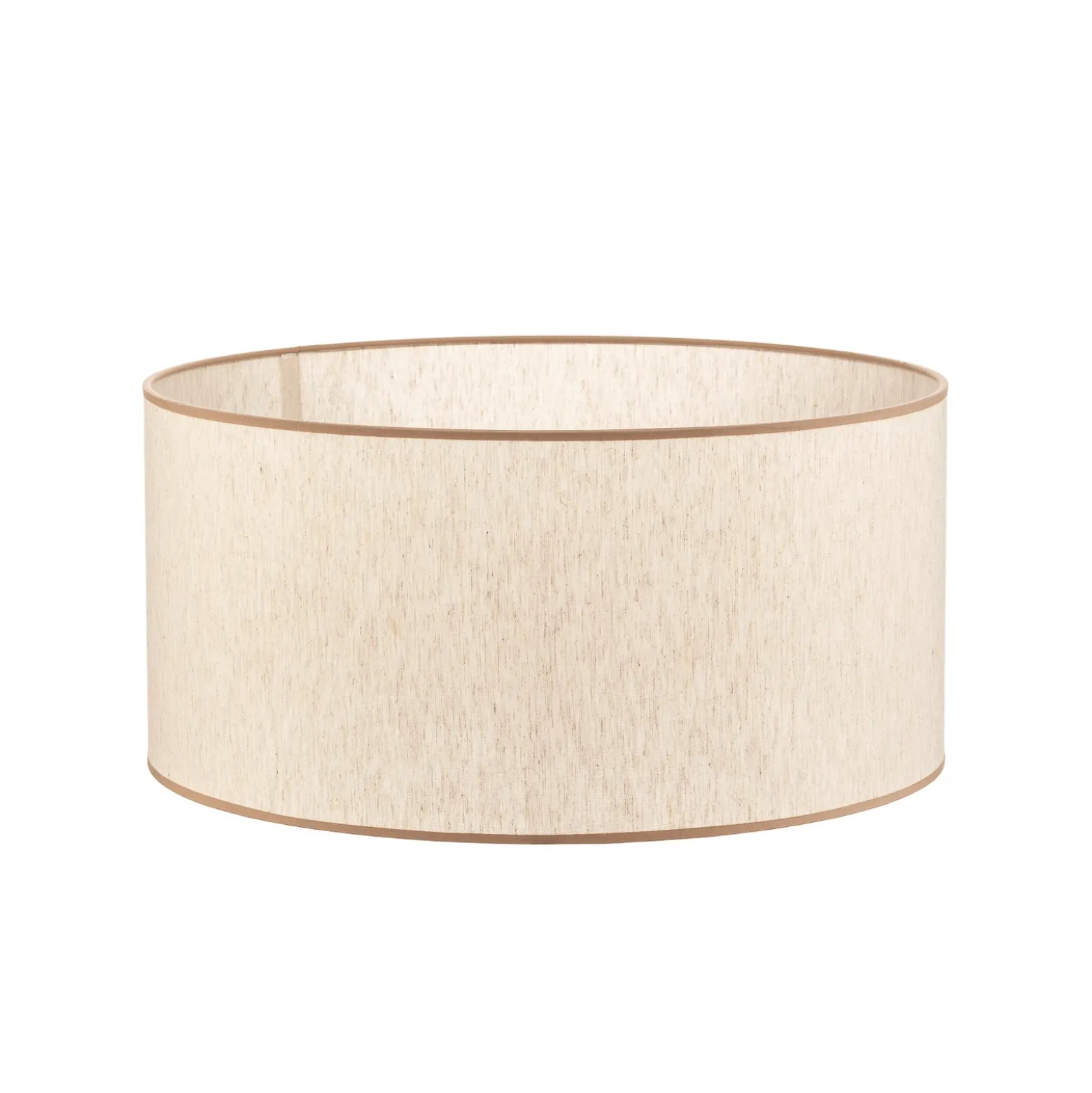 Pantalla de lámpara «Roller», color crudo/beige, Ø 50 cm, altura 24 cm