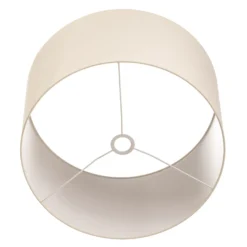 Pantalla de lámpara «Roller», de algodón color crudo, Ø 50 cm, altura 30 cm