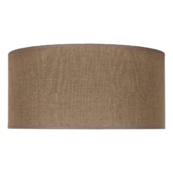 Pantalla de lámpara «Roller», marrón claro, Ø 50 cm, altura 24 cm