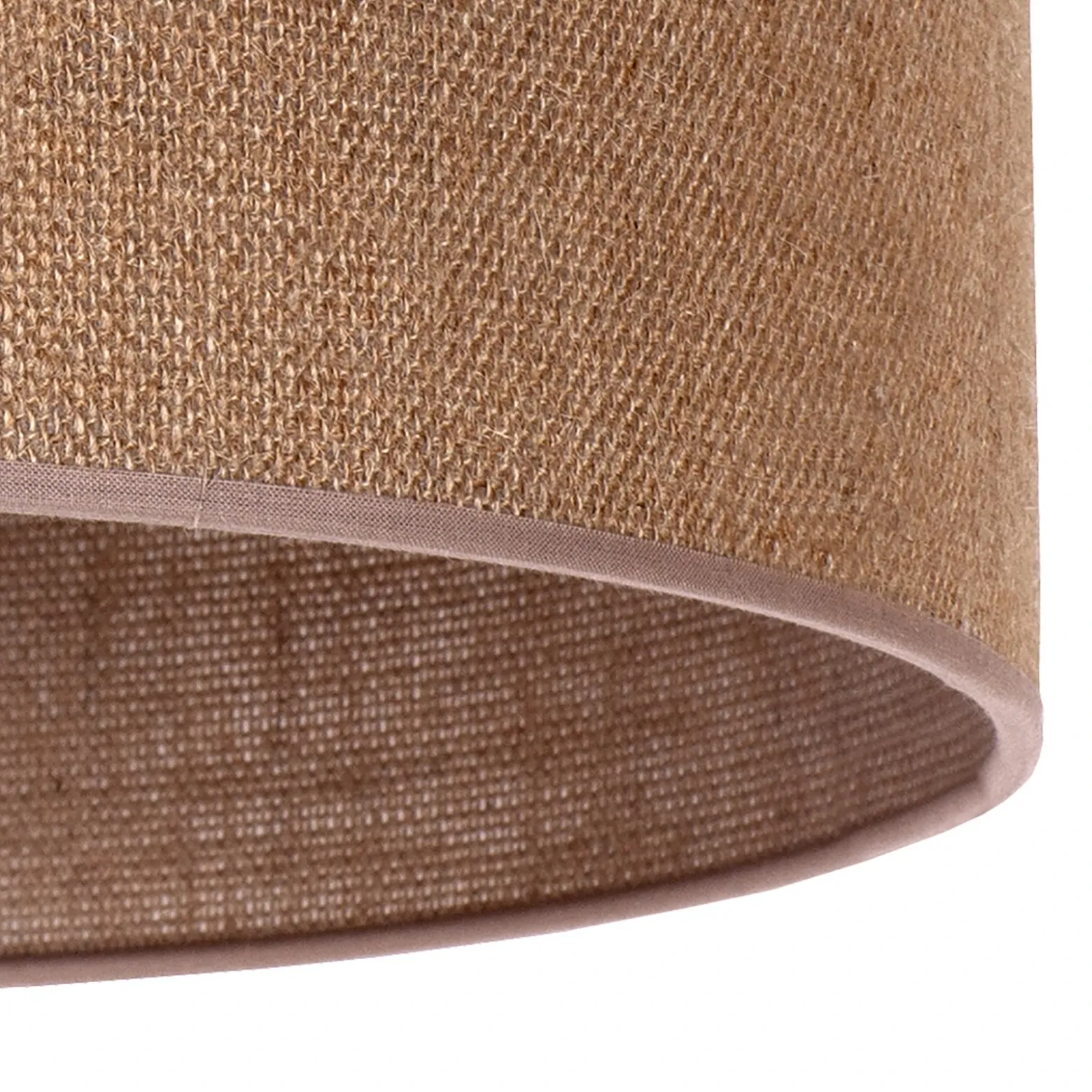 Pantalla de lámpara «Roller», marrón claro, Ø 50 cm, altura 24 cm
