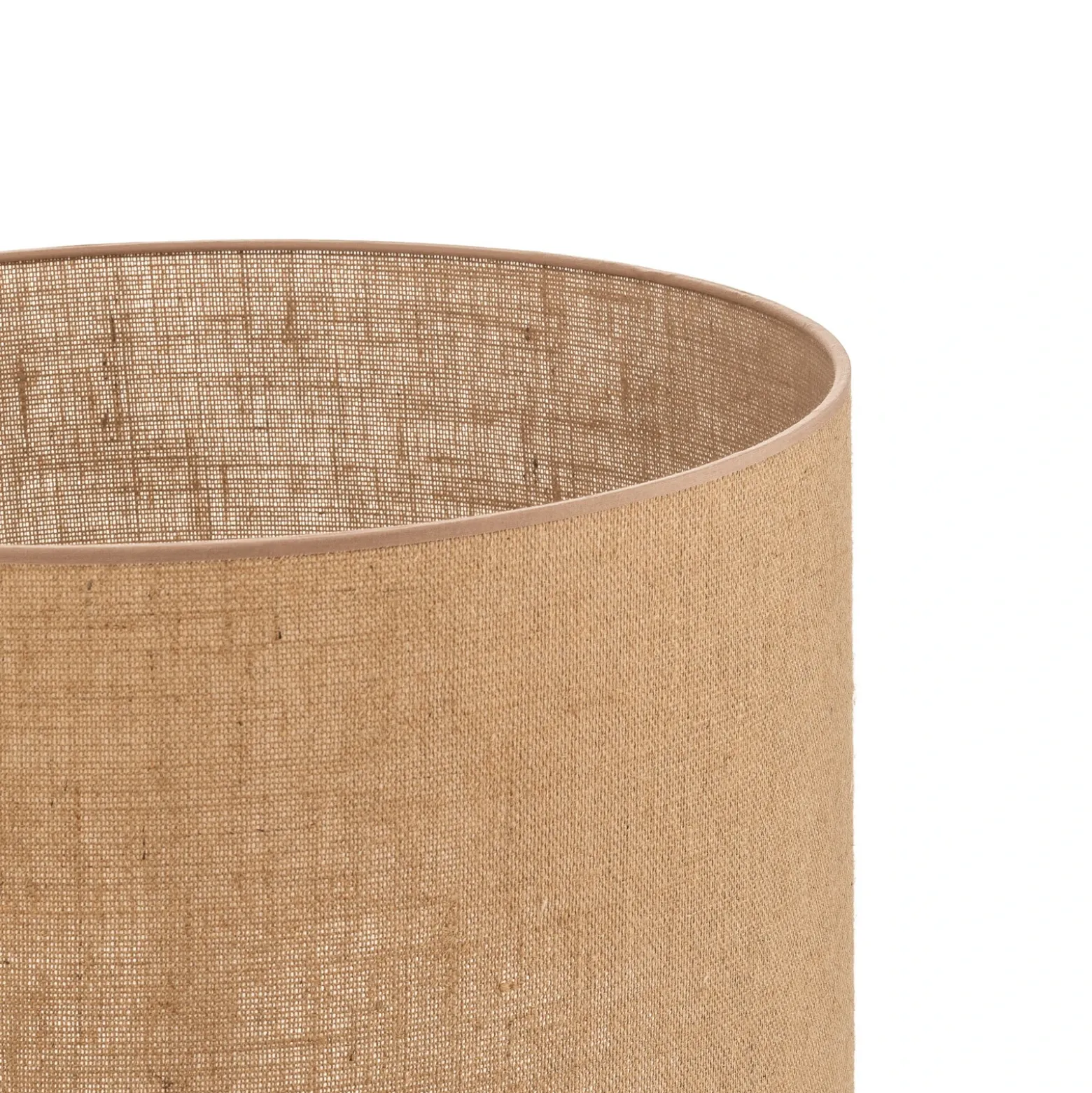 Pantalla de lámpara «Roller», marrón claro, Ø 50 cm, altura 30 cm