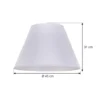 Pantalla de lámpara Sofia Altura 31 cm, blanco veroni