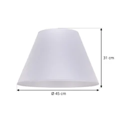 Pantalla de lámpara Sofia Altura 31 cm, blanco veroni