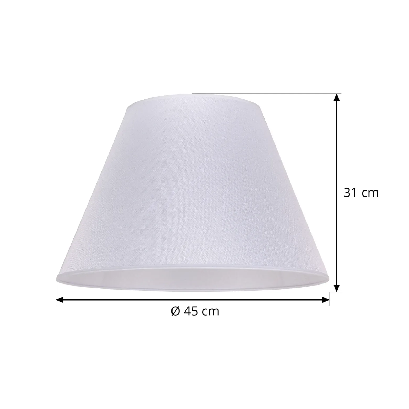 Pantalla de lámpara Sofia Altura 31 cm, blanco veroni