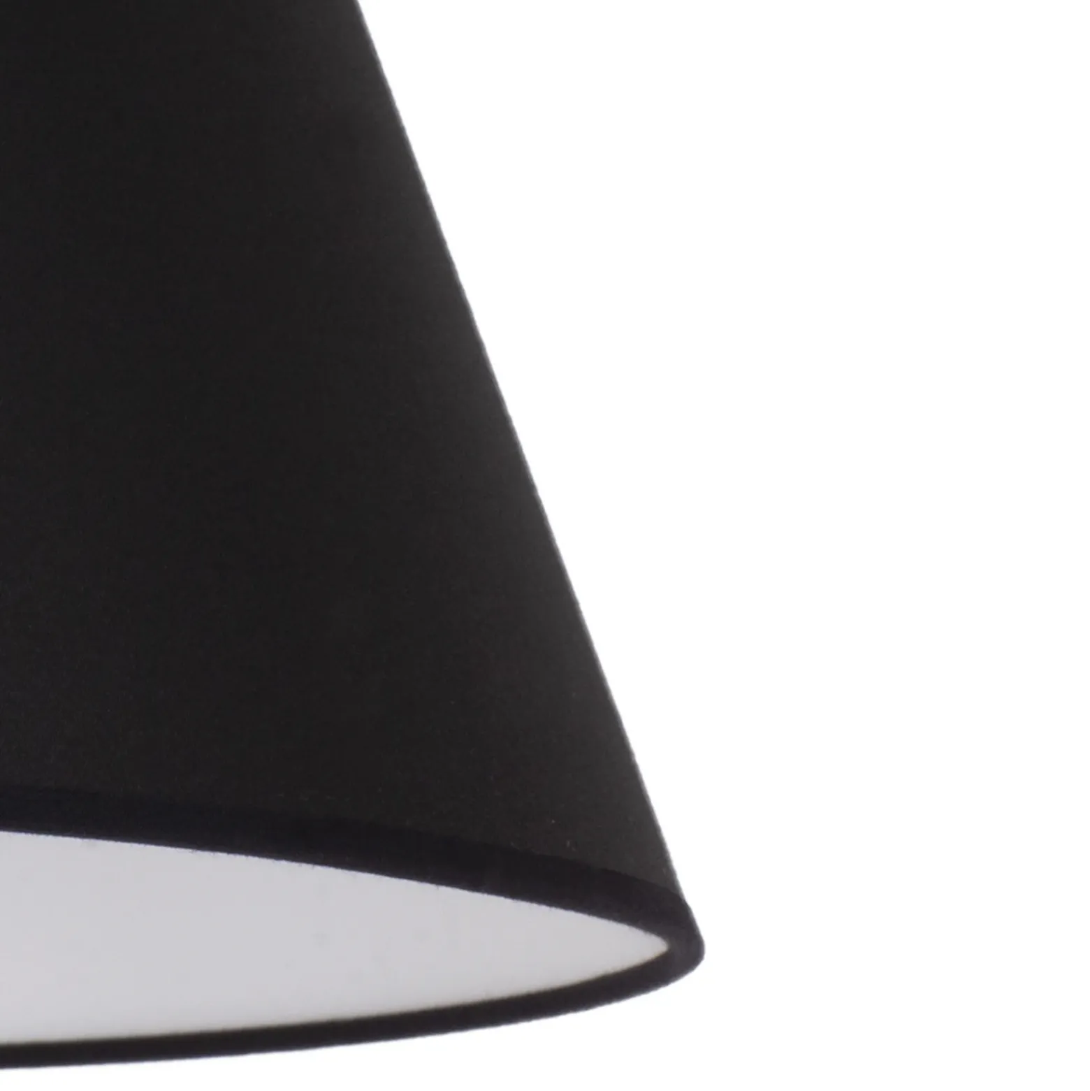 Pantalla de lámpara Sofia Altura 31 cm, negro/blanco
