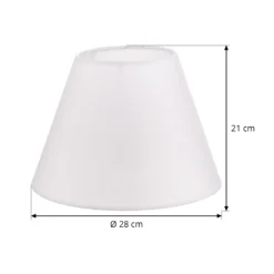 Pantalla de lámpara Sofia Altura 21 cm, blanco veroni