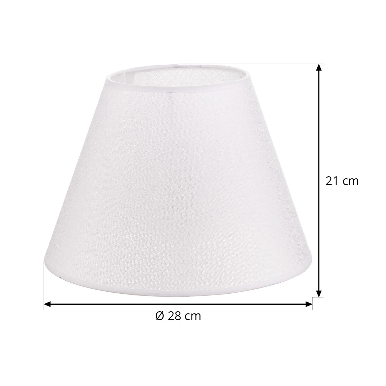 Pantalla de lámpara Sofia Altura 21 cm, blanco veroni