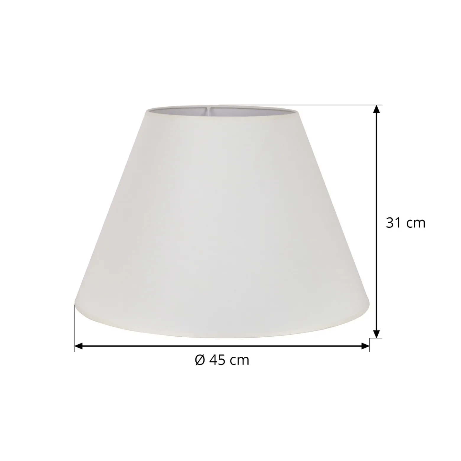 Pantalla de lámpara Sofia Altura 31 cm, crudo