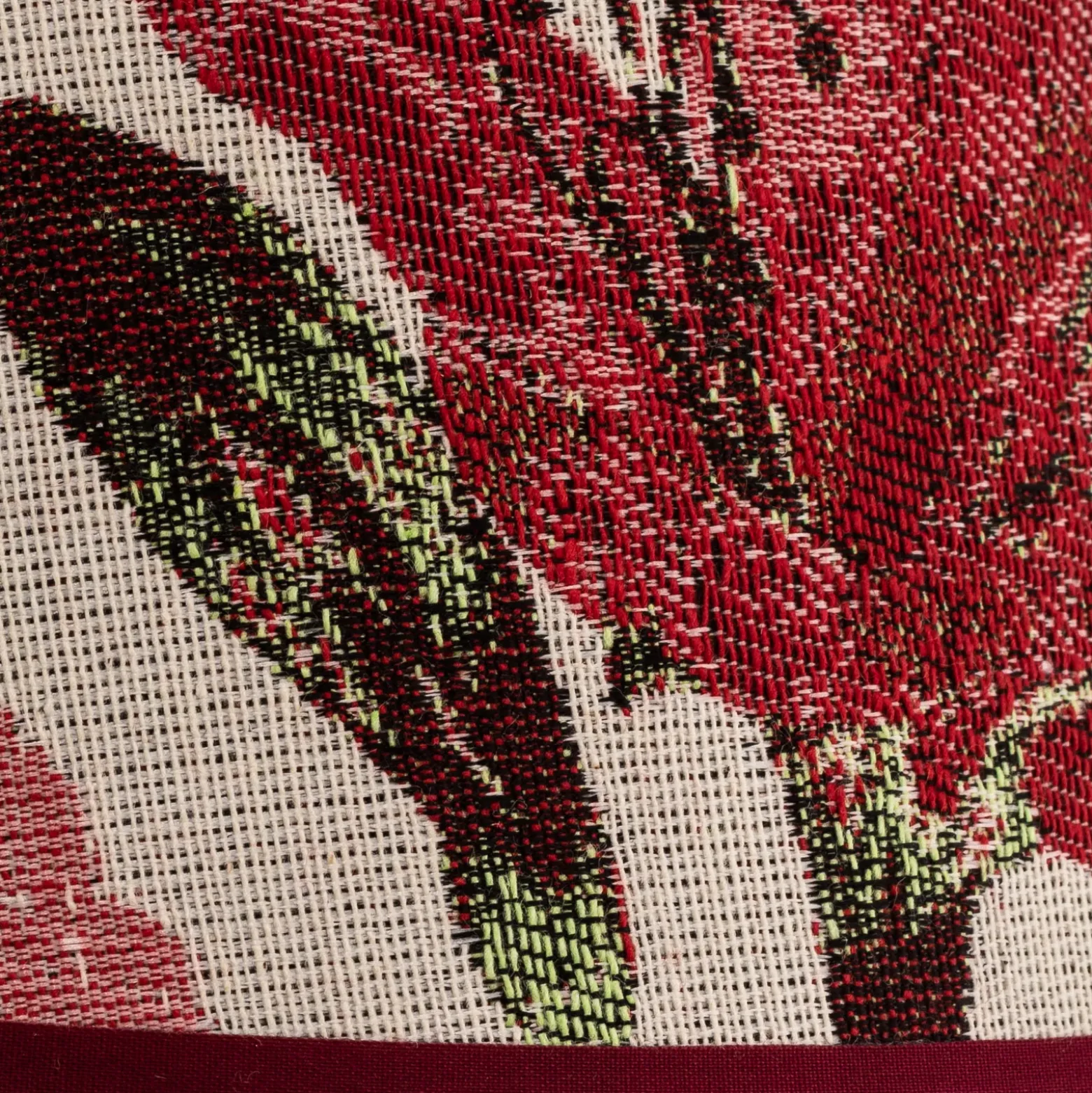 Pantalla de lámpara Sofia Altura 15,5 cm, estampado floral rojo