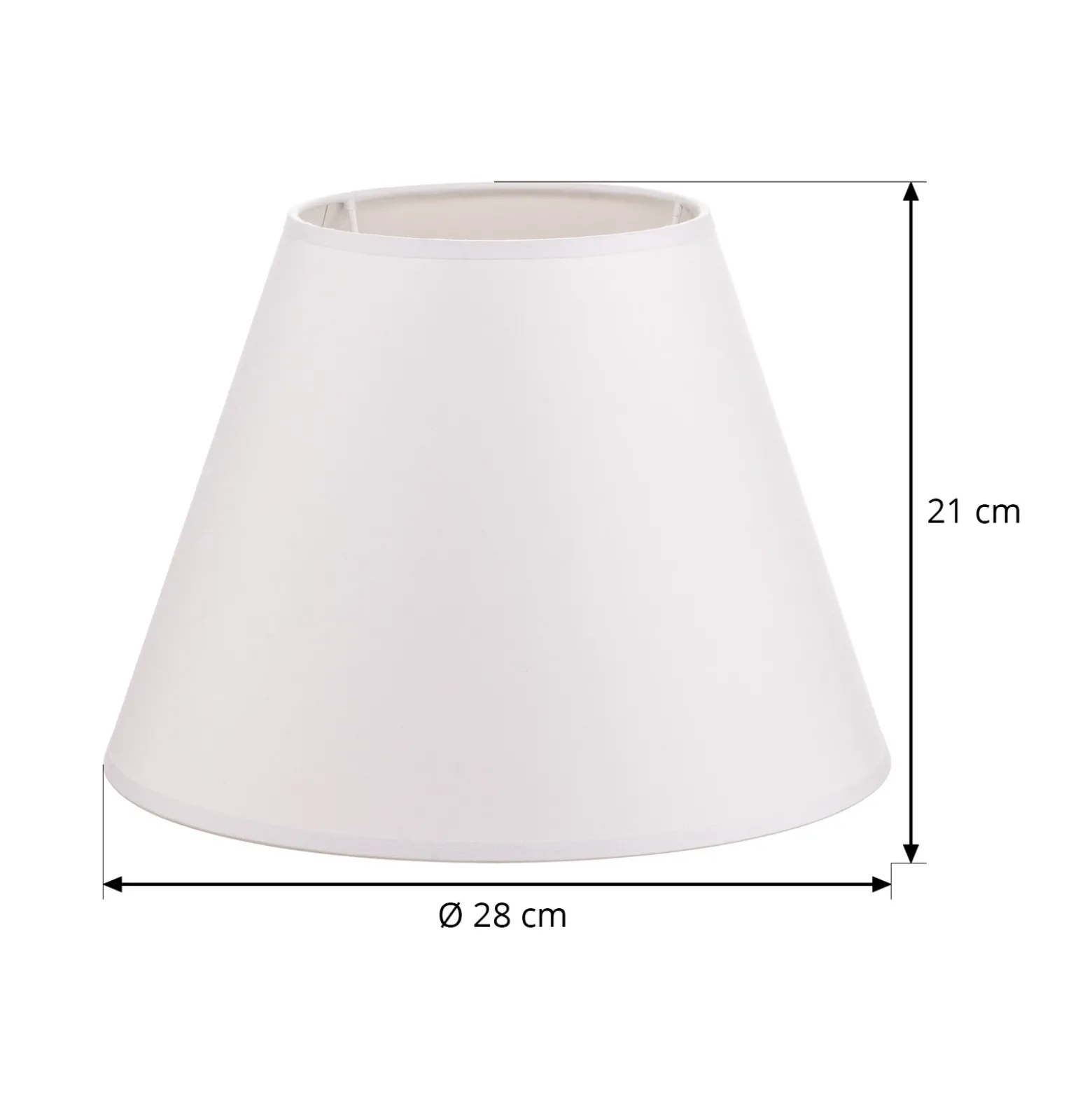 Pantalla de lámpara Sofia Altura 21 cm, blanco