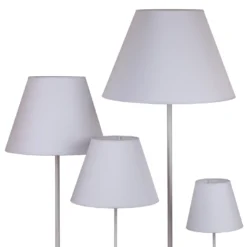 Pantalla de lámpara Sofia Altura 25 cm, blanco