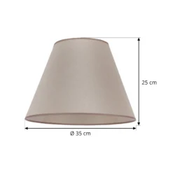 Pantalla de lámpara Sofia Altura 25 cm, beige veroni