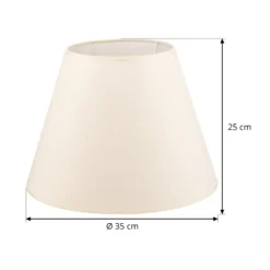 Pantalla de lámpara Sofia Altura 25 cm, crudo