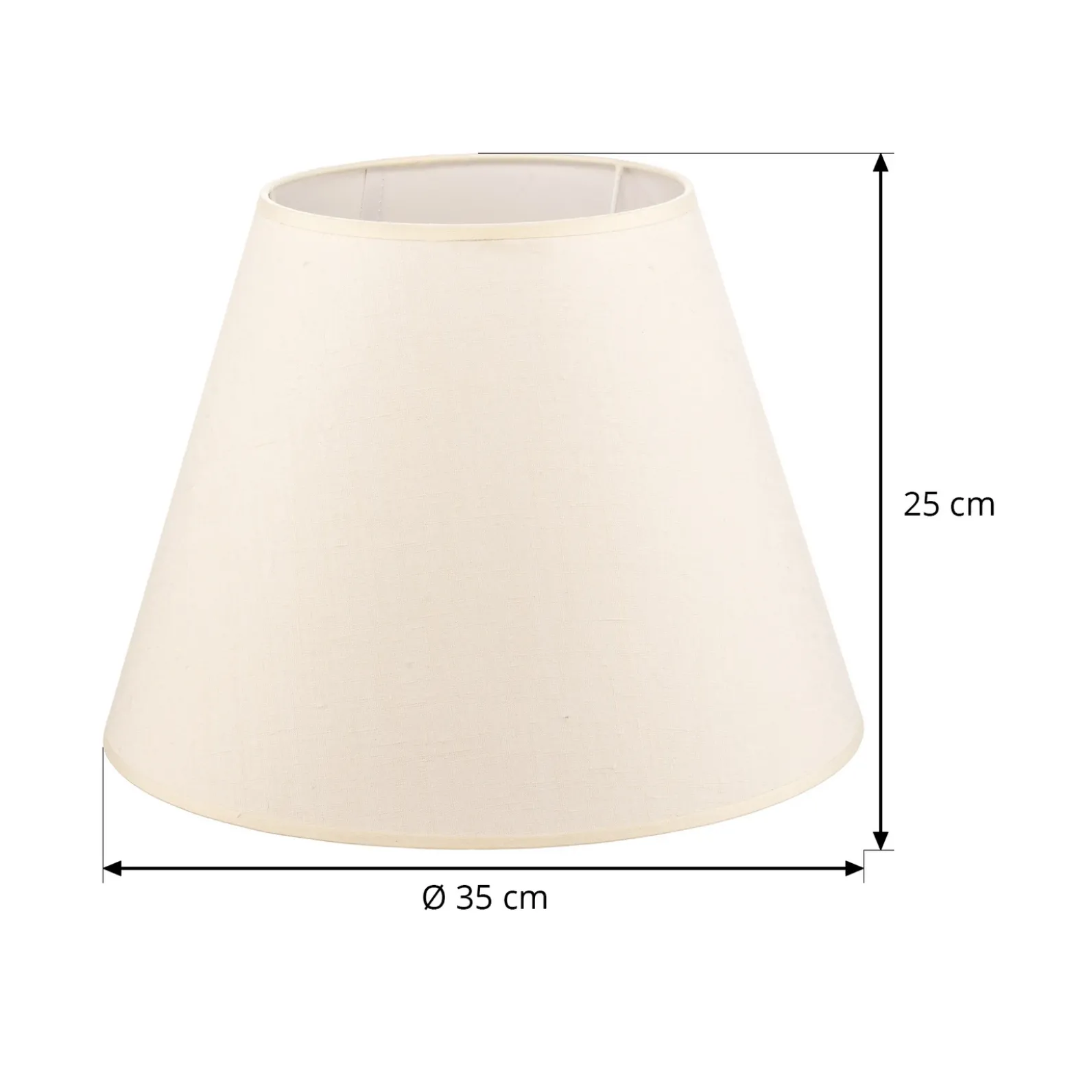 Pantalla de lámpara Sofia Altura 25 cm, crudo