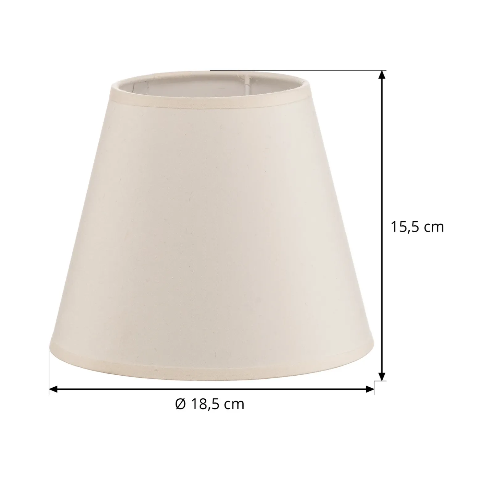 Pantalla de lámpara Sofia Altura 15,5 cm, crudo/blanco