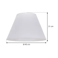 Pantalla de lámpara Sofia Altura 31 cm, blanco