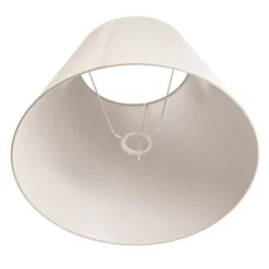 Pantalla de lámpara Sofia Altura 31 cm, crudo/blanco