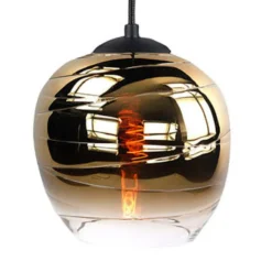 Pantalla Fantasy Apple, dorada, Ø 22 cm, cristal