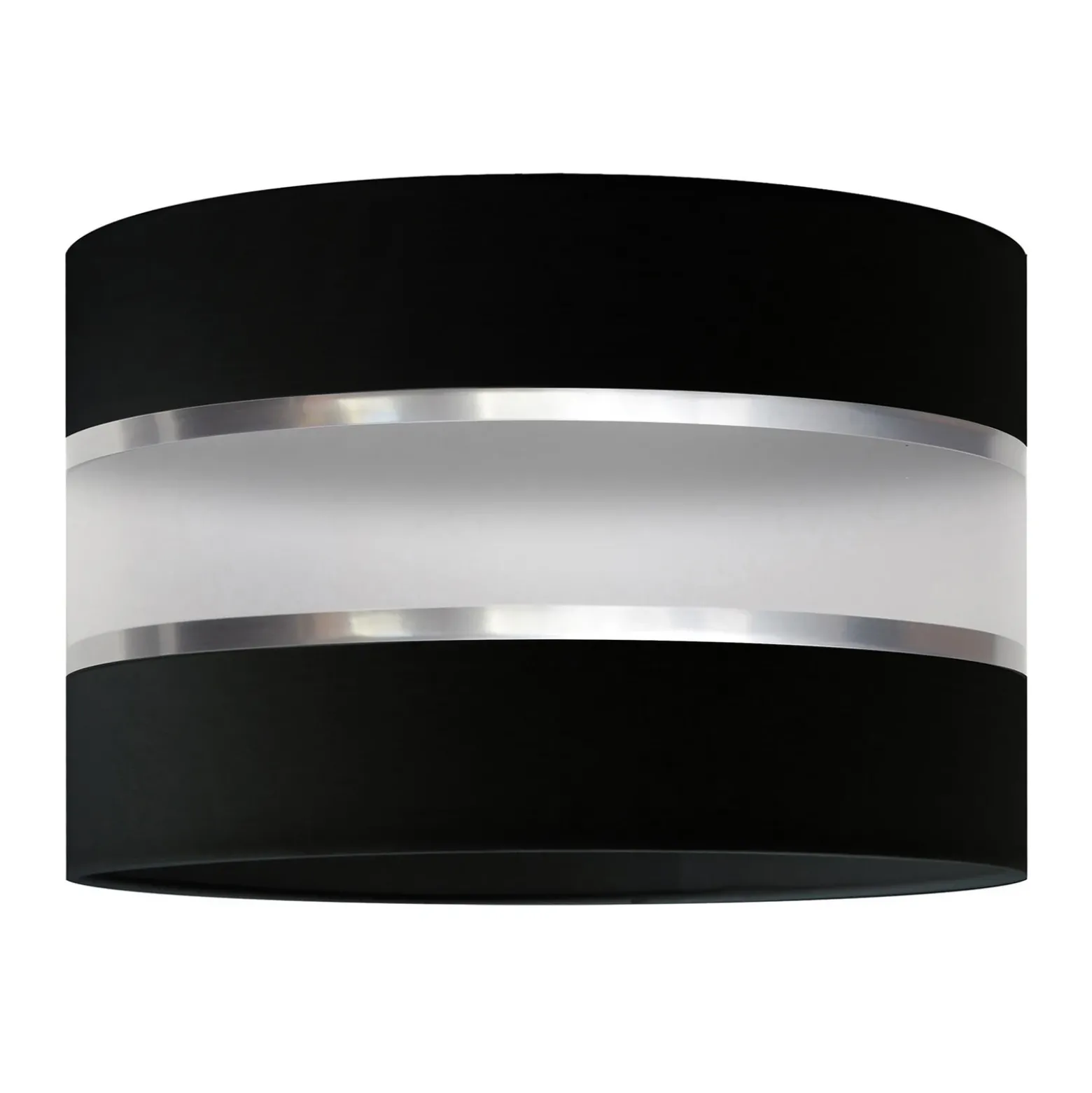 Pantalla Helen E27 Ø35/altura 20 cm negro/plateado