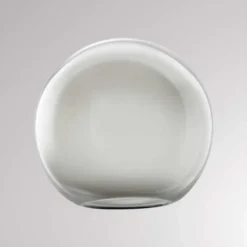 Pantalla Loon Ball Mini, Ø 18 cm, gris ahumado, cristal