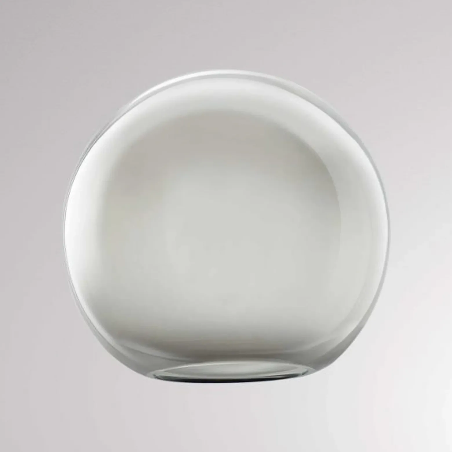 Pantalla Loon Ball Mini, Ø 18 cm, gris ahumado, cristal