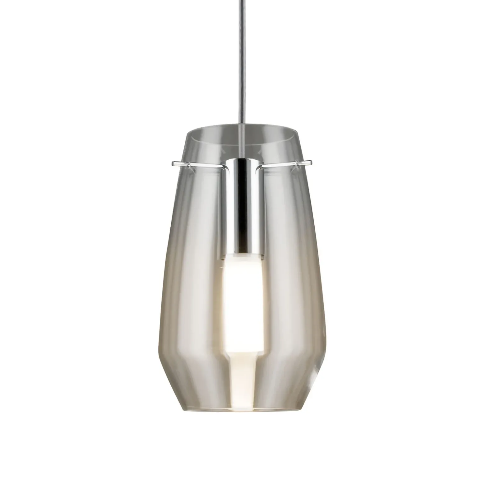 Pantalla Paulmann Vento, transparente, Ø 17 cm, cristal