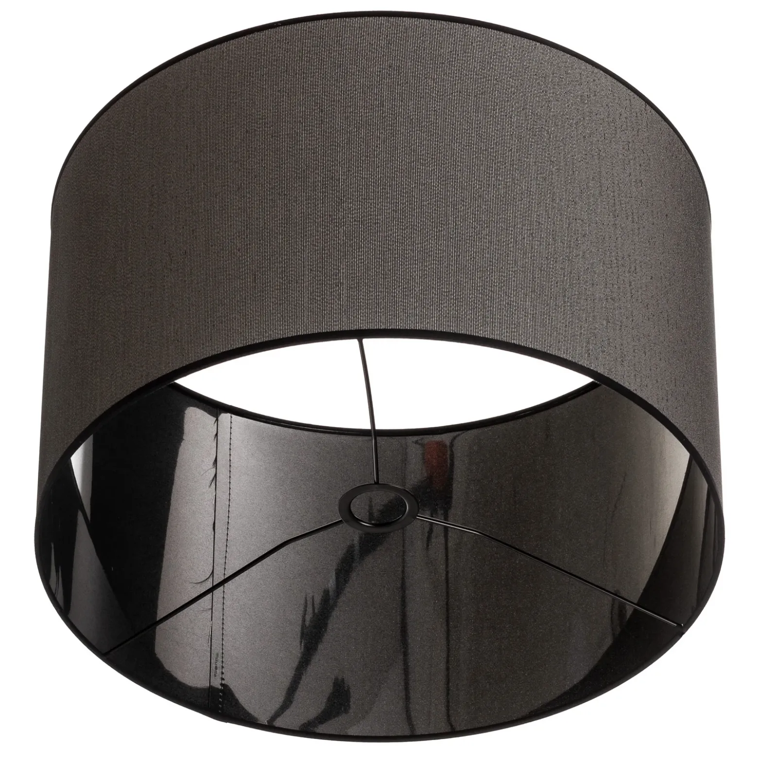 Pantalla Roller Ø 50 cm, negro/plateado
