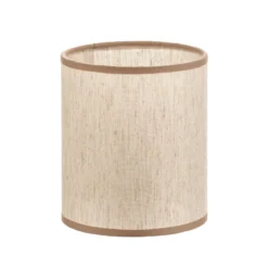 Pantalla Roller crudo/beige Ø 13 cm Altura 15 cm