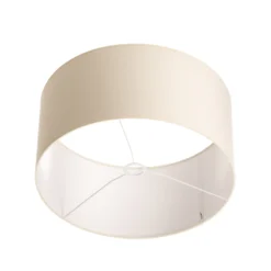 Pantalla Roller de algodón crudo Ø50cm Altura 24cm