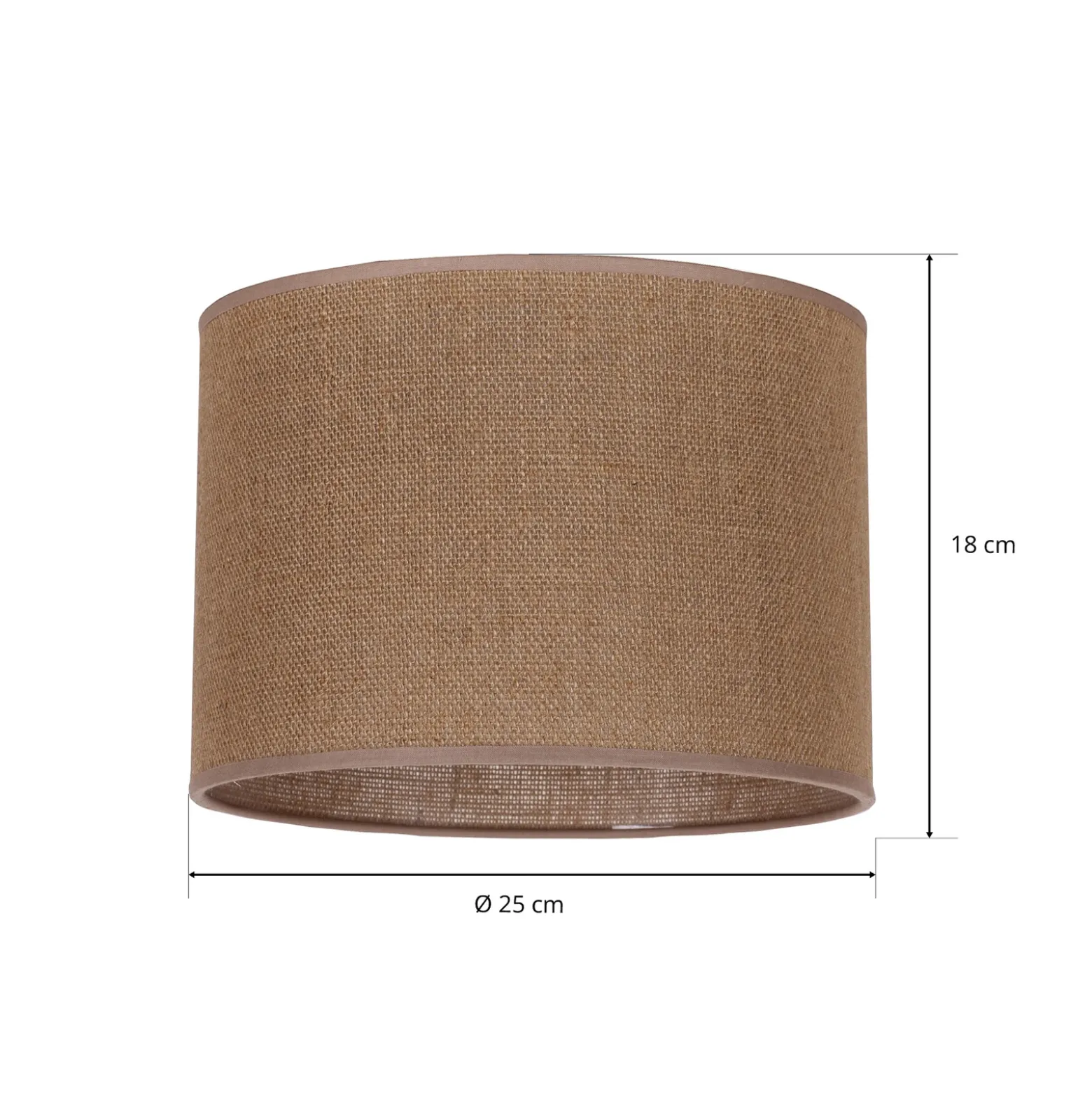 Pantalla Roller, marrón claro, Ø 25 cm, altura 18 cm